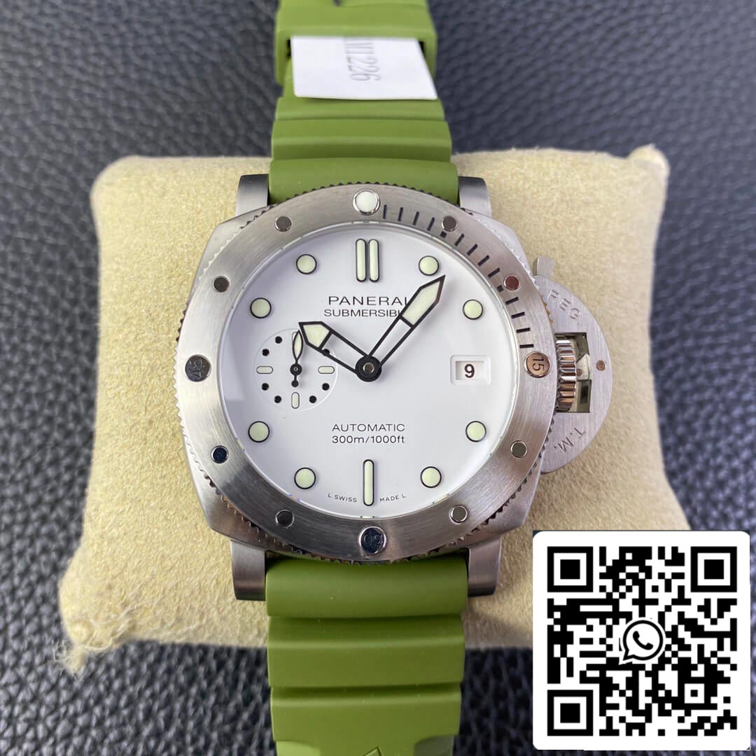 SBF Panerai Submersible PAM01226 1:1 Meilleure édition VS Cadran blanc d'usine