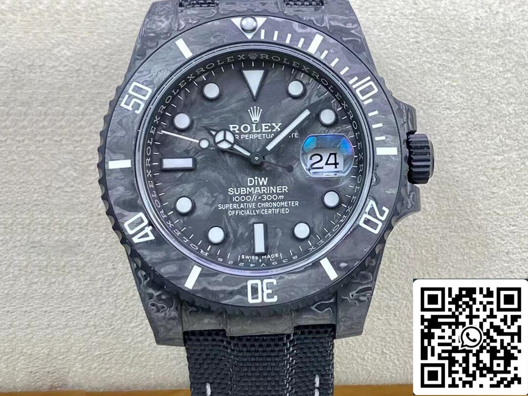 Rolex Submariner 1:1 Best Edition VS Factory DIW Carbon Fiber Dial