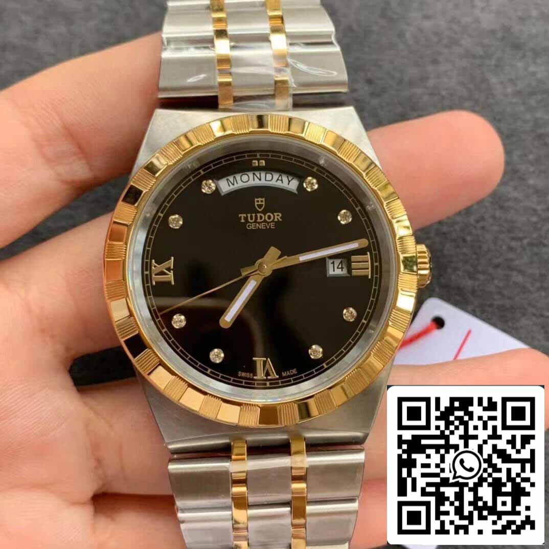 Réplica Tudor Royal M28603-0005 1:1 Melhor Edição V7 Factory Demi Gold