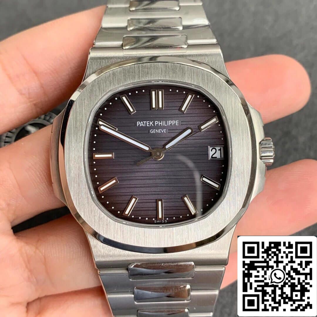 Patek Philippe Nautilus 5711 1:1 Mejor Edición PPF Factory V4 Esfera Gris Suizo ETA324