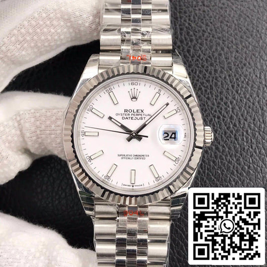 Rolex Datejust M126334-0010 1:1 Meilleure édition EW Factory Cadran blanc