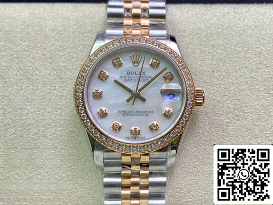 Rolex Datejust M278381RBR-0026 31MM 1:1 Meilleure édition EW Factory Lunette en diamant