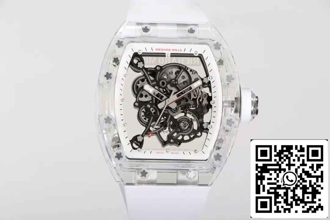 Richard Mille RM055 Meilleur bracelet en caoutchouc RM Factory édition 1:1