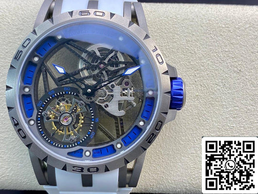 Roger Dubuis Excalibur RDDBEX0479 1:1 Meilleure édition BBR Factory Tourbillon Bracelet en caoutchouc