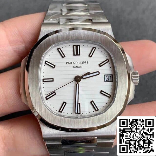 Patek Philippe Nautilus 5711/1A-011 1:1 Meilleure édition PPF Factory V4 Cadran blanc Suisse ETA324