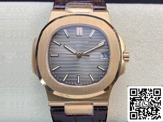 Patek Philippe Nautilus 5711R-001 1:1 Meilleure édition PPF Factory V4 Cadran marron Suisse ETA324