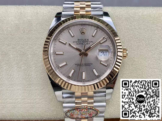 Rolex Datejust 41MM M126331-0010 1:1 Meilleure édition Clean Factory Or rose