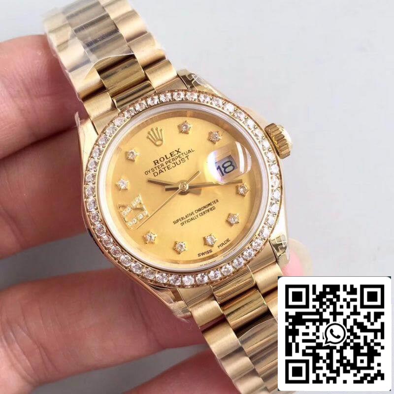 Rolex Lady Datejust 28 mm 279138RBR 1:1 Best Edition Swiss ETA2824 Goldummantelt