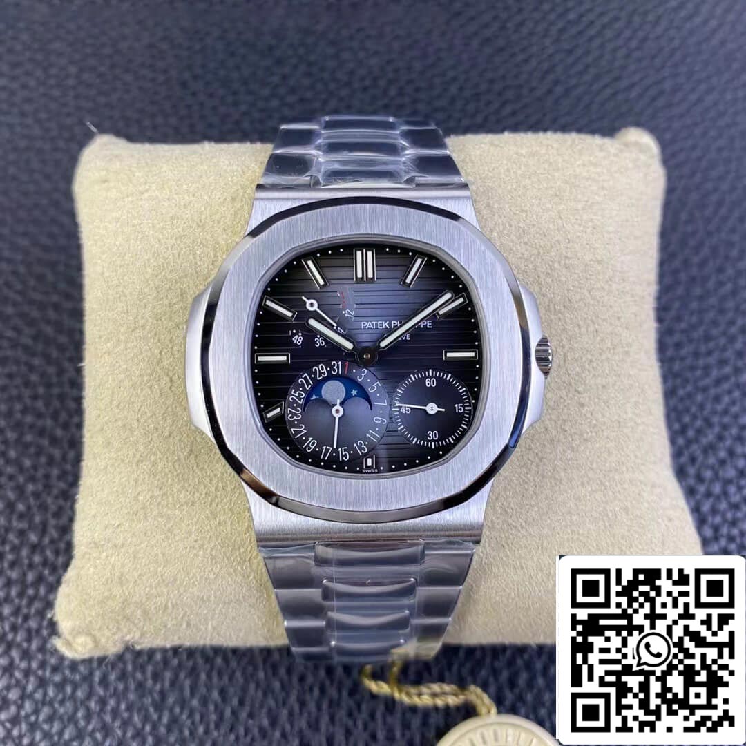 Patek Philippe Nautilus 5712/1A-001 1:1 Melhor Edição ZF Factory V2 Aço Inoxidável