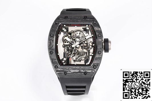 Richard Mille RM055 NTPT 1:1 Meilleure édition BBR Factory Cadran en fibre de carbone noir