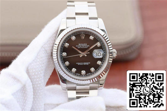 Rolex Datejust M126334-0011 1:1 Meilleure édition EW Factory Cadran noir