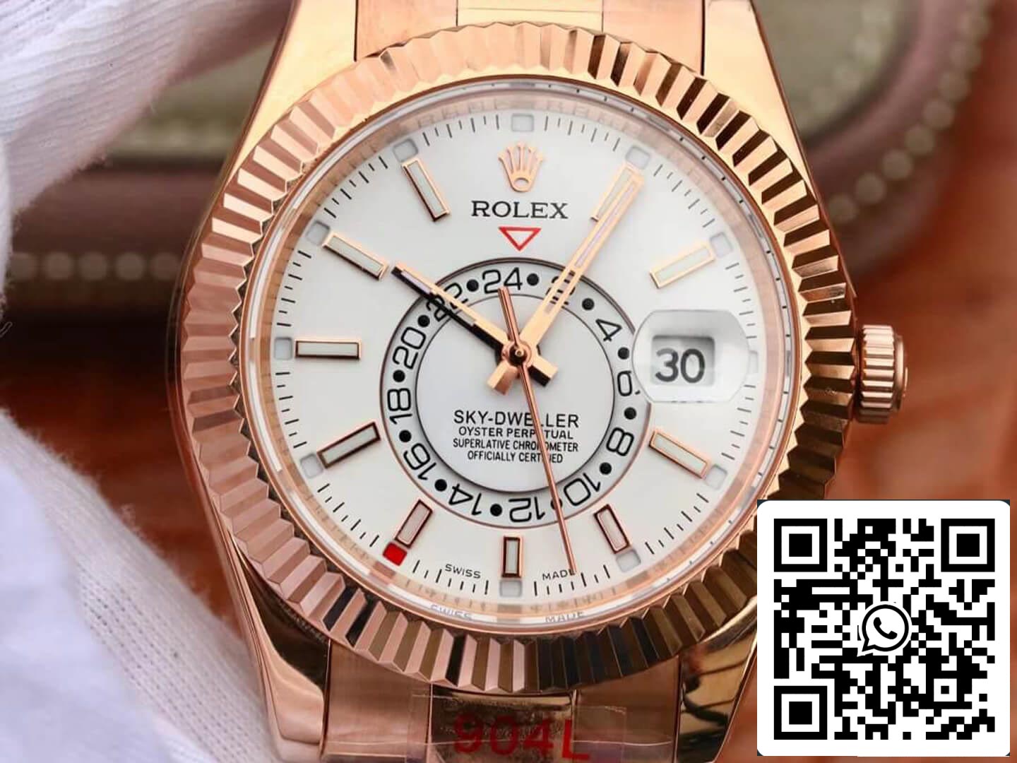 Rolex Sky Dweller M326935-0005 Best 1:1 Edition Noob Factory Rose gold