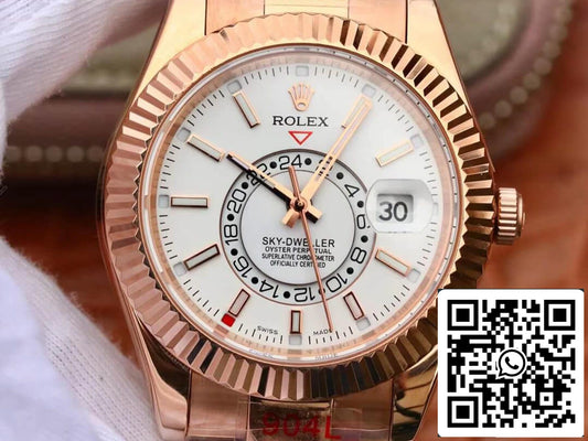 Rolex Sky Dweller M326935-0005 Meilleure édition 1:1 Noob Factory Or rose