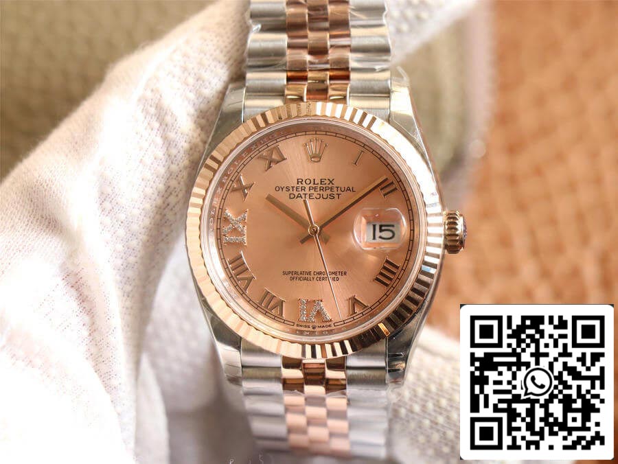 Rolex Datejust M126231-0027 1:1 Meilleure édition EW Factory Or rose