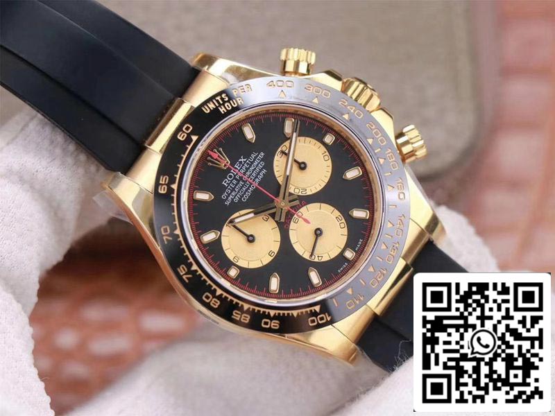 Rolex Daytona M116518LN-0047 1:1 Meilleure édition Noob Factory Cadran noir Suisse ETA4130