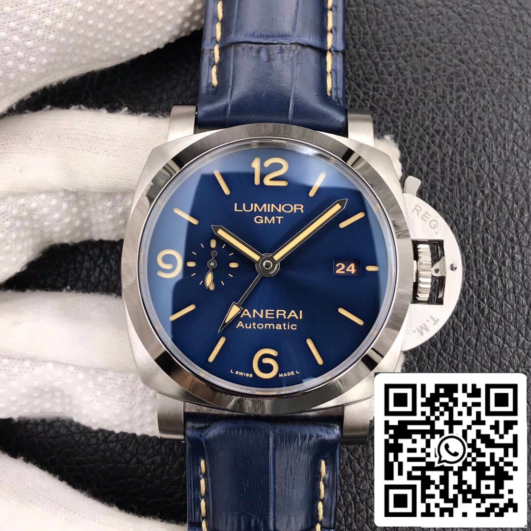 Panerai Luminor GMT PAM01033 1:1 Meilleure édition VS Factory Cadran bleu foncé