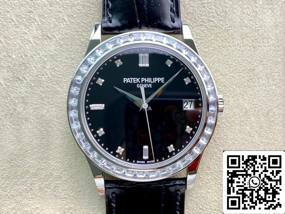 Patek Philippe Calatrava 5298P-012 1:1 Melhor Edição ZF Factory Mostrador Preto