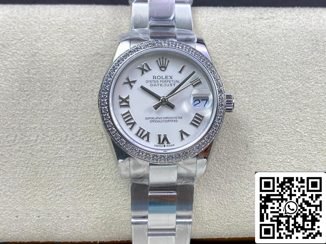 Rolex Datejust M278384RBR-0013 31MM 1:1 Meilleure édition EW Factory Cadran blanc