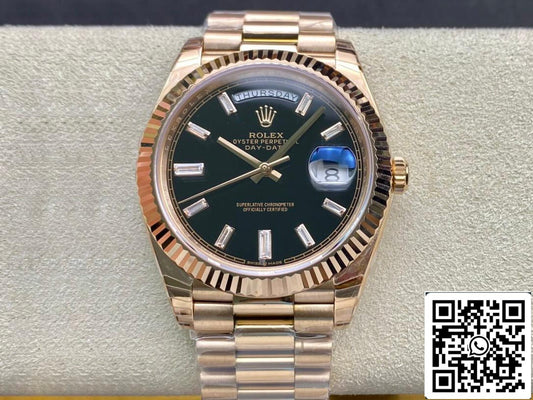 Rolex Day Date 228238a 1:1 Best Edition EW Factory V2 Black Dial