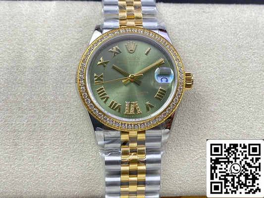 Rolex Datejust M278383RBR-0016 31MM 1:1 Meilleure édition EW Cadran vert d'usine