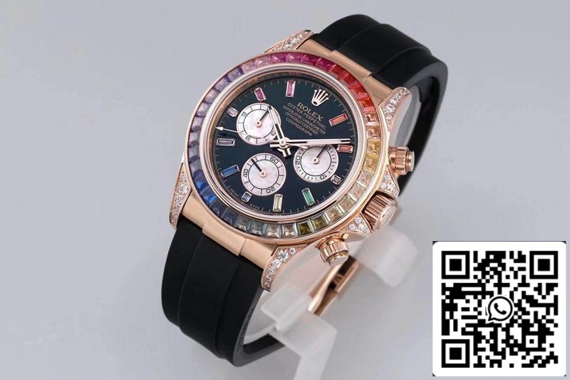 Rolex Daytona 116595RBOW 1:1 Melhor Edição BL Factory Rose Gold Swiss ETA4130