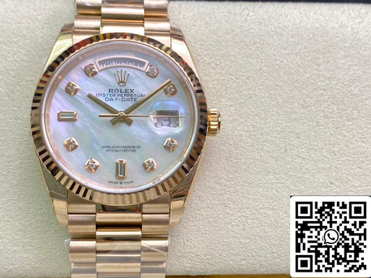 Rolex Day Date M128235-0029 1:1 Meilleure édition EW Factory Or rose