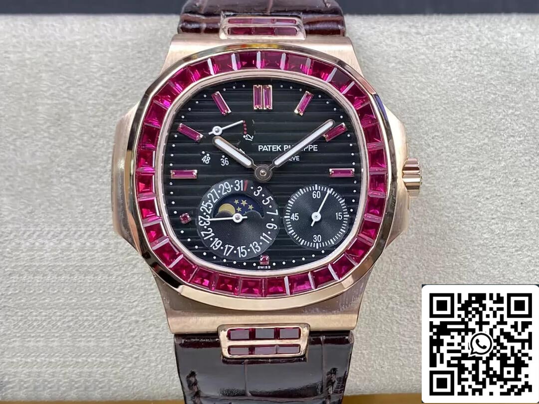 Patek Philippe Nautilus 5724 1:1 Meilleure édition GR Factory Boîtier en or rose