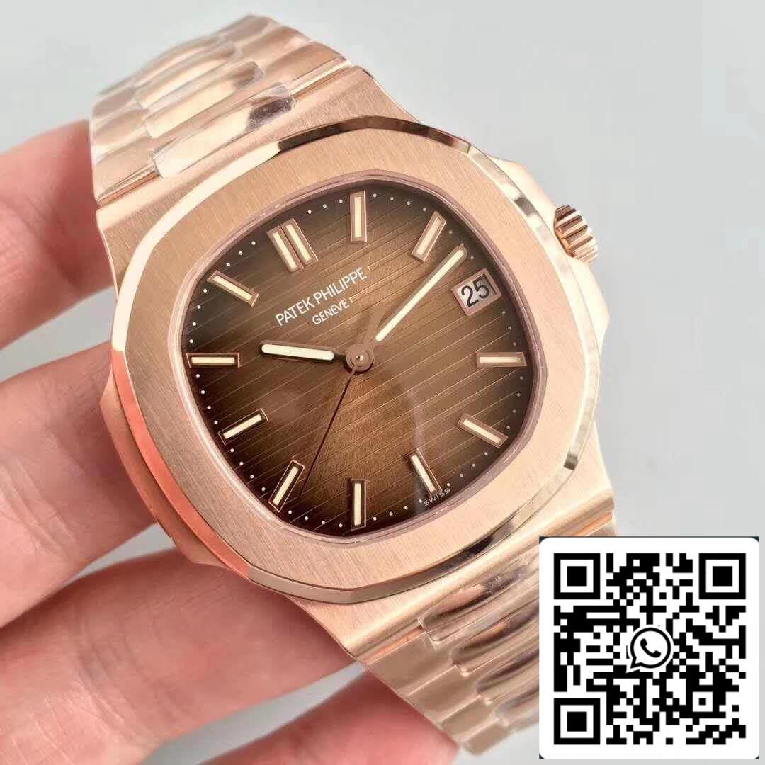 Patek Philippe Nautilus 5711/1R-001 PF Factory 1:1 Meilleure édition suisse ETA324 Cadran texturé marron