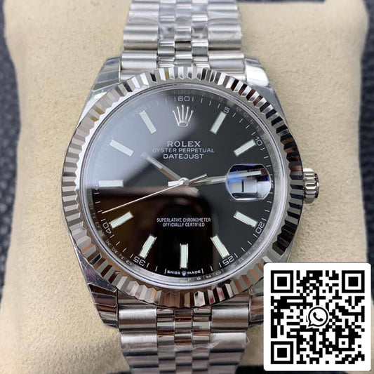 Rolex Datejust M126334-0018 1:1 Meilleure édition EW Factory Cadran noir