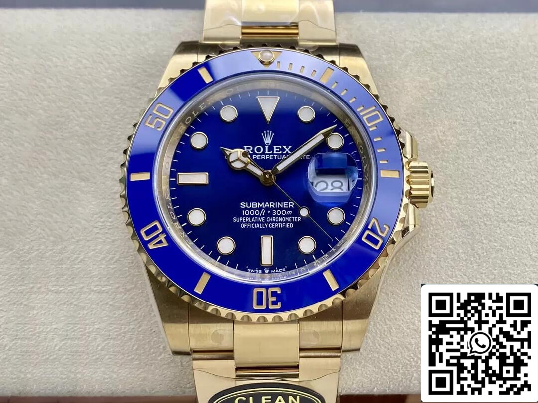 Rolex Submariner M126618lb-0002 41MM 1:1 Melhor Edição Moldura Azul de Fábrica Limpa