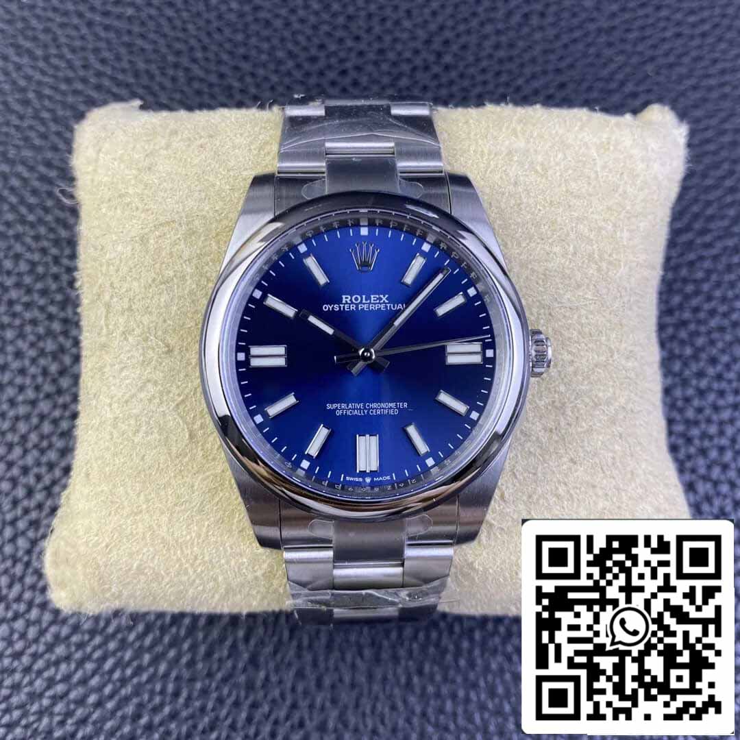 Rolex Oyster Perpetual M124300-0003 41MM 1:1 Best Edition sauberes Fabrikblaues Zifferblatt