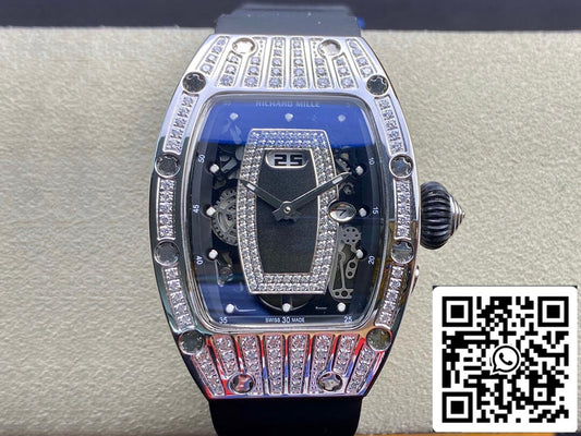 Richard Mille RM07-01 1:1 Melhor Edição RM Factory Diamond Case