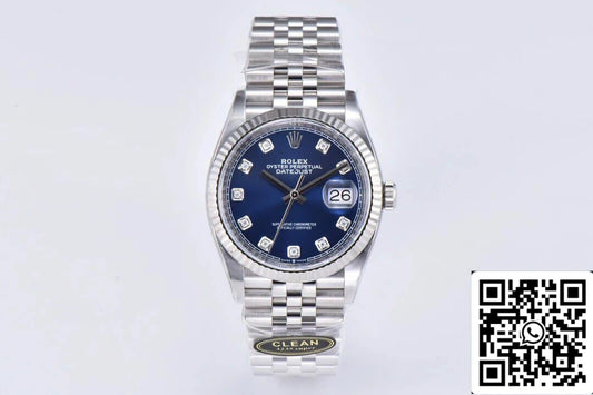 Rolex Datejust M26234-0037 36MM 1:1 Melhor Edição Clean Factory Diamond Dial