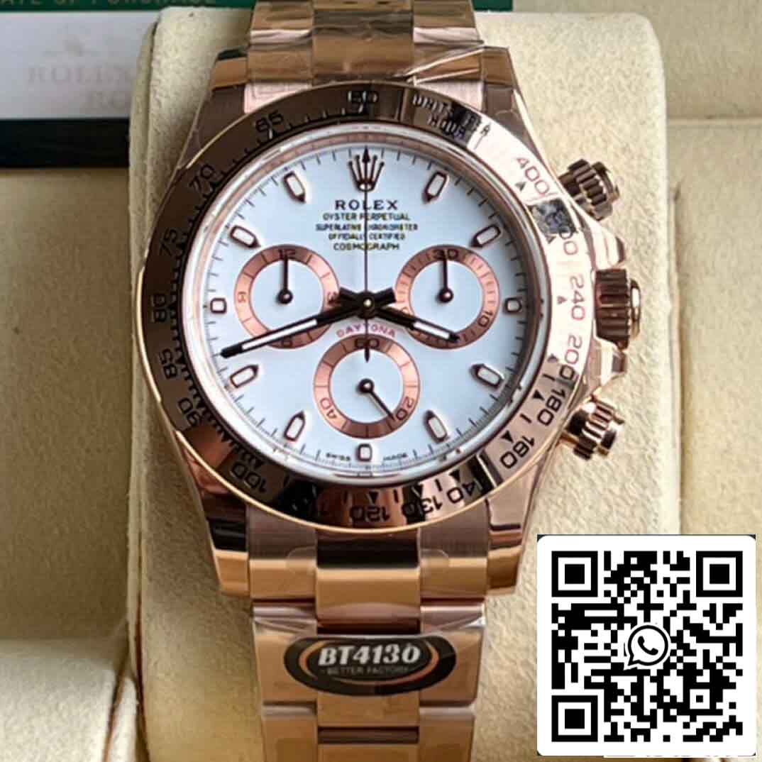 Réplique Rolex Daytona M116505-0010 Meilleure édition 1: 1 BT Factory Or rose