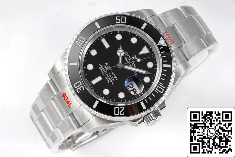 Rolex Submariner Date M126610LN-0001 41MM 1:1 Meilleure édition ROF Factory Cadran noir Suisse ETA2824