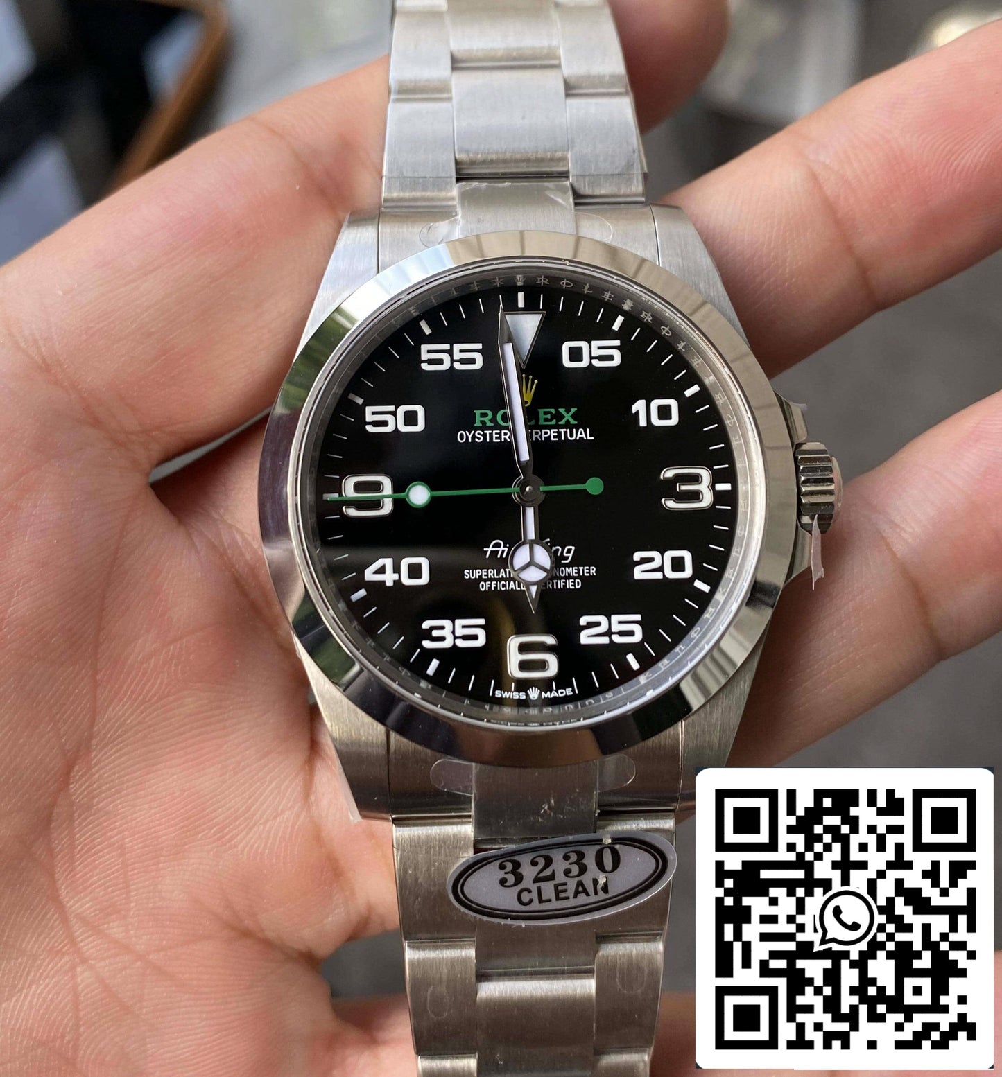 Rolex Air King M126900-0001 1:1 Melhor Edição Clean Factory Mostrador Preto