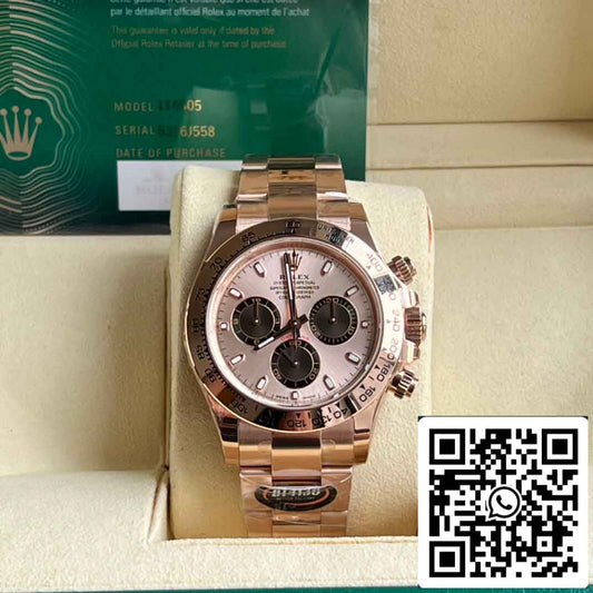 Replica Rolex Daytona M116505-0016 Miglior quadrante in oro 1: 1 BT Factory Edition