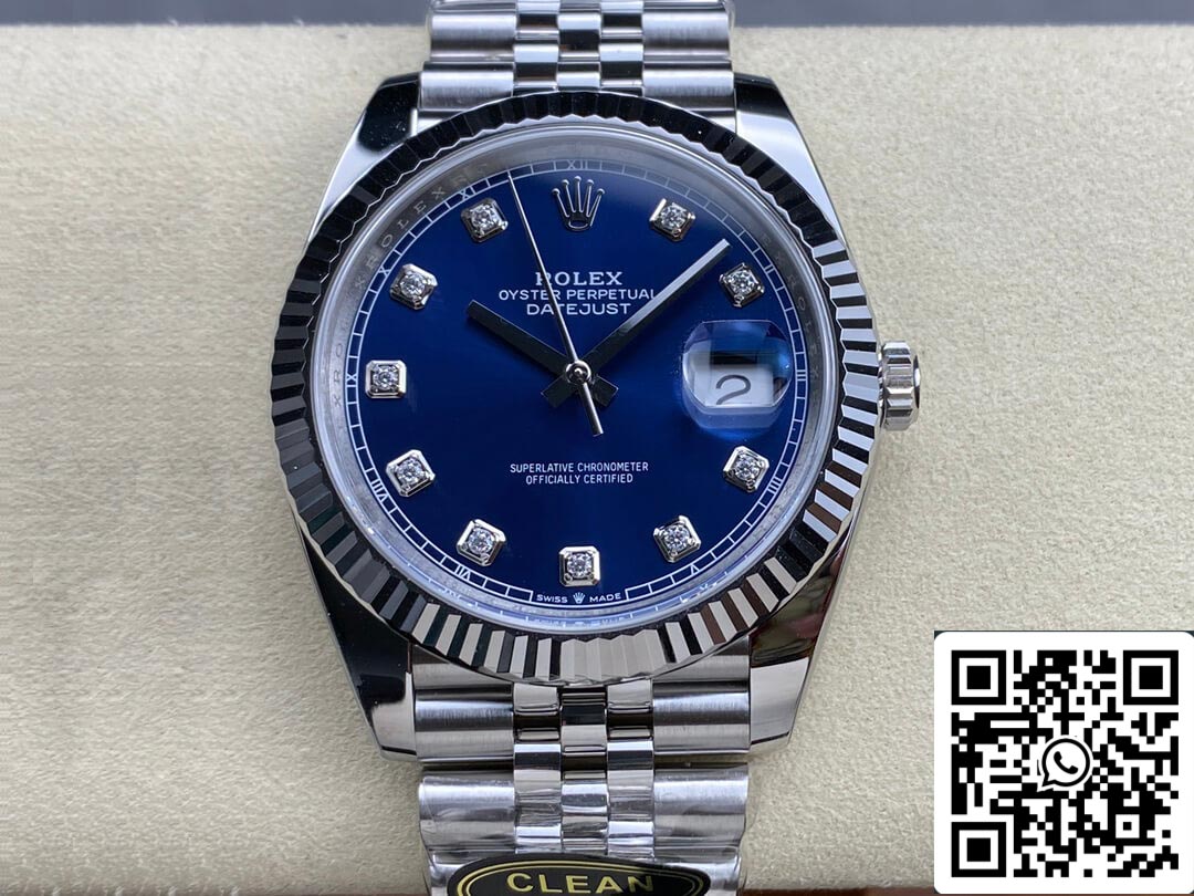 Rolex Datejust M126334-0016 1:1 Melhor Edição Clean Factory Mostrador Azul