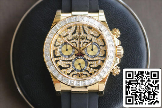 Rolex Cosmograph Daytona 116588 TBR 1:1 Mejor Edición Noob Factory Oro Amarillo Diamante Bisel