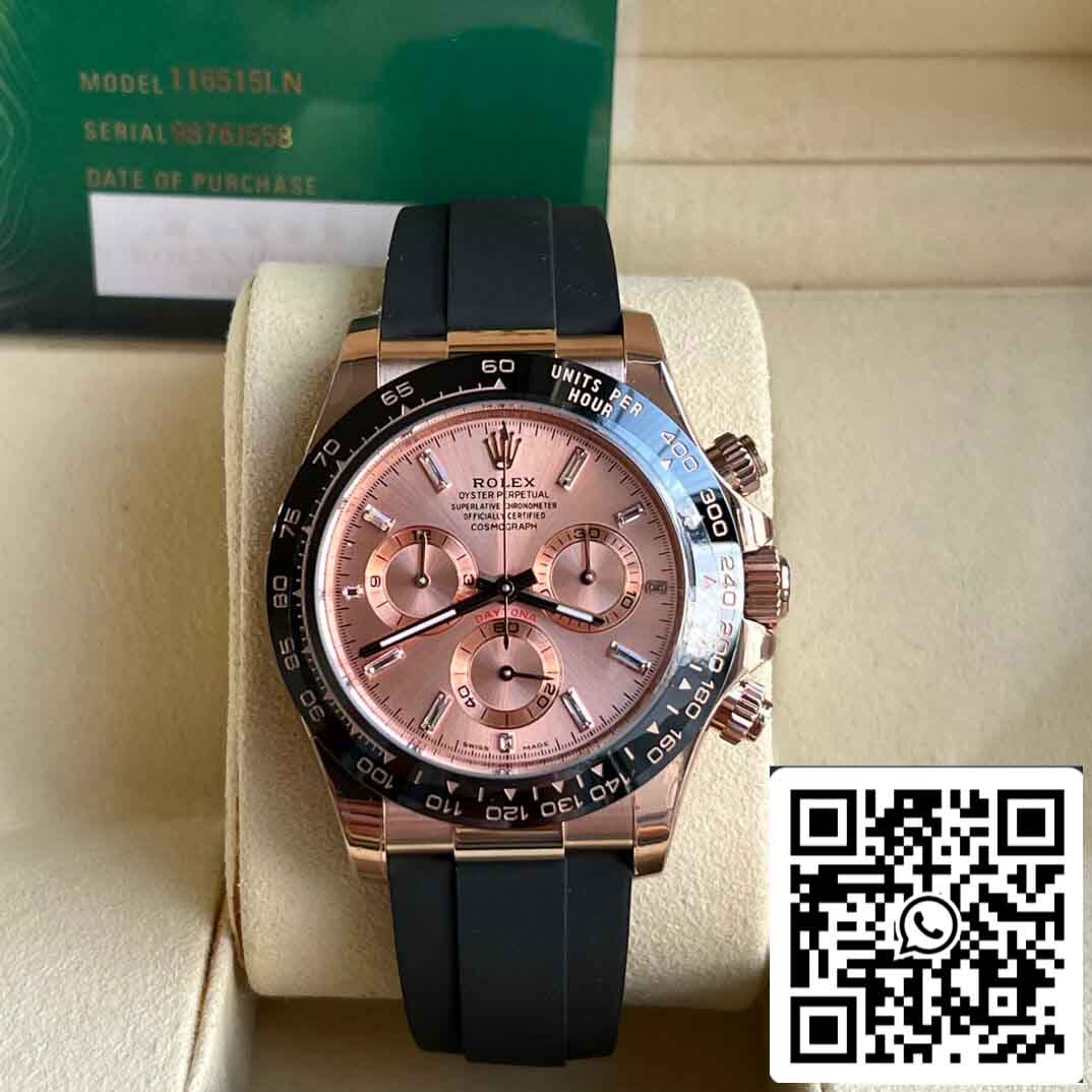 Réplique Rolex Daytona M116515ln-0021 Meilleure lunette en céramique 1:1 BT Factory