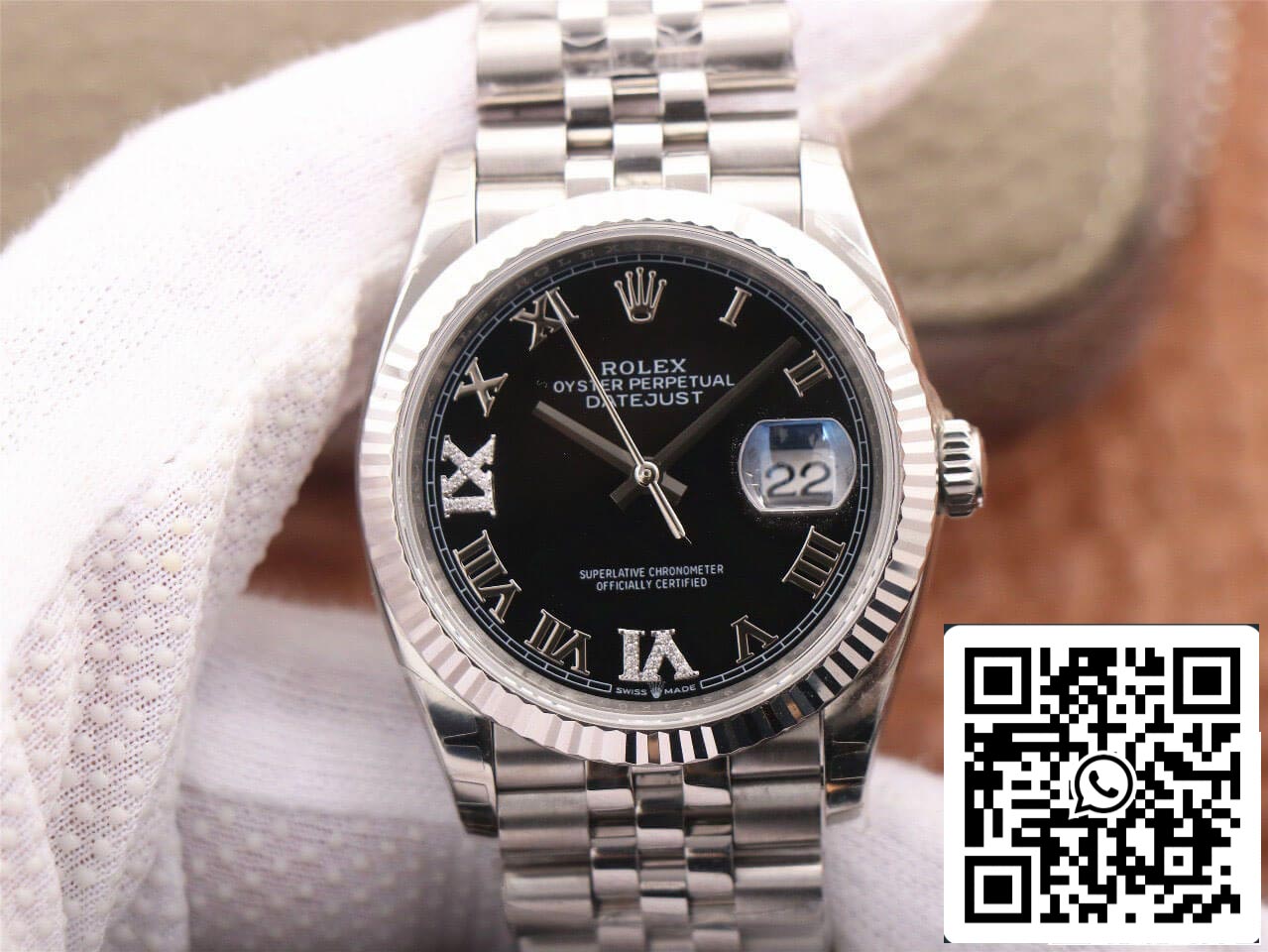 Rolex Datejust M126233 36MM 1:1 Meilleure édition EW Factory Cadran noir