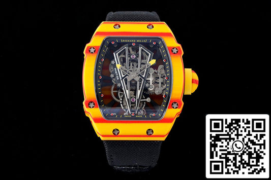 Richard Mille RM27-03 Rafael Nadal Tourbillon 1:1 Best Edition RM Factory pulseira preta