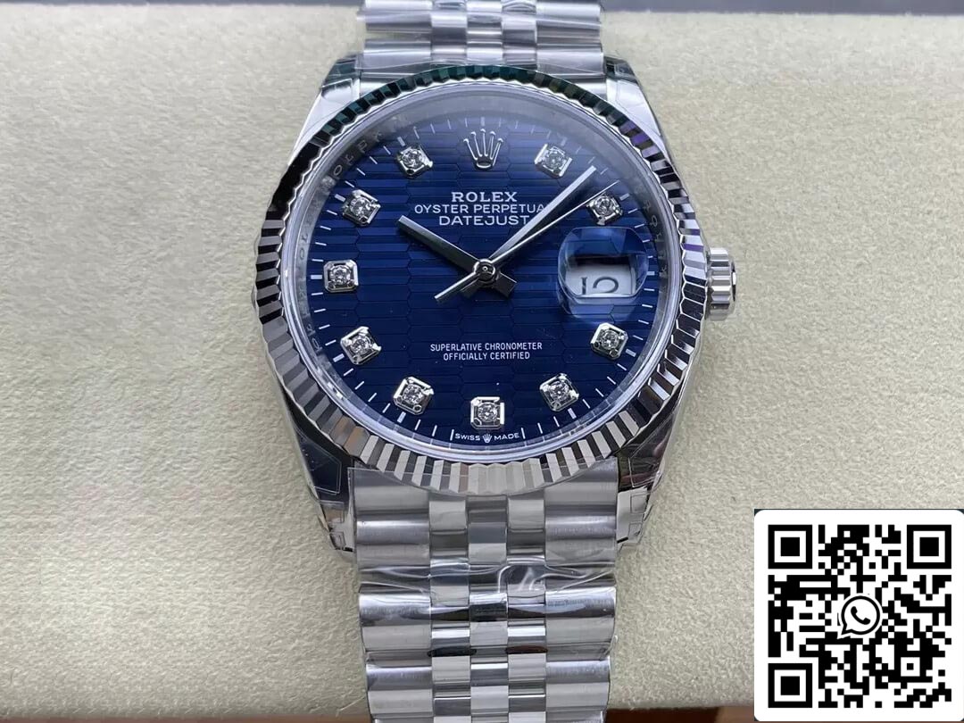 Rolex Datejust M126234-0057 36MM 1:1 Melhor Edição VS Aço Inoxidável de Fábrica