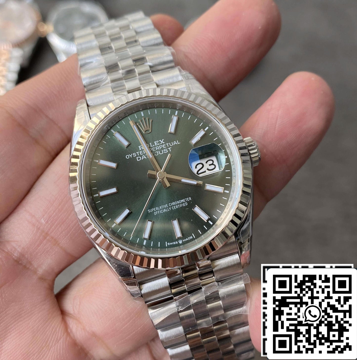 Rolex Datejust M126234-0051 36MM 1:1 Melhor Edição VS Pulseira de Aço de Fábrica