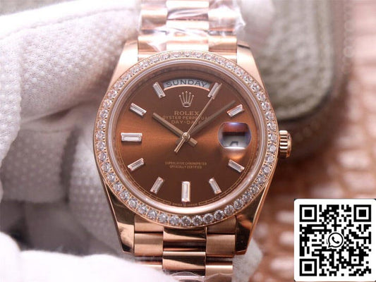 Rolex Day Date M228345RBR-0006 1:1 Meilleure édition EW Factory Or rose