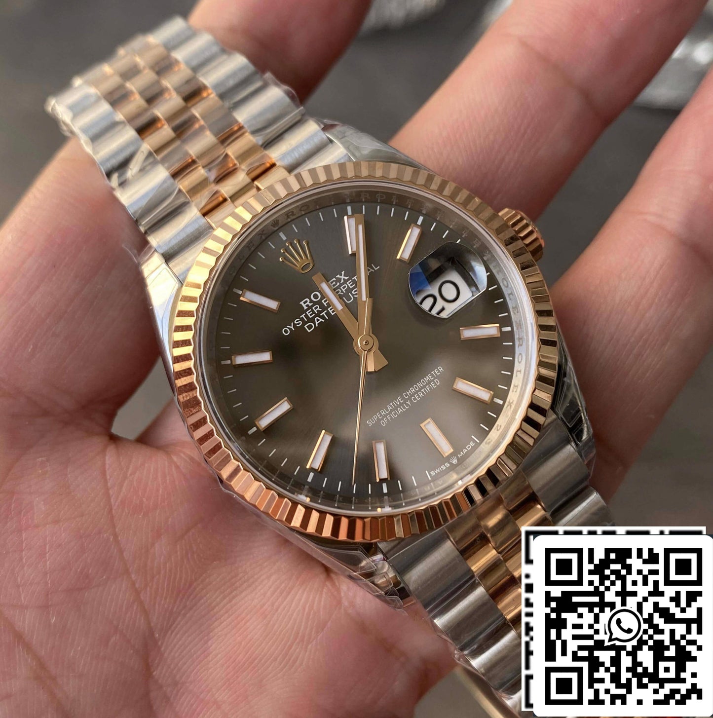 Rolex Datejust M126231-0013 36MM 1:1 Melhor Edição VS Mostrador Cinza de Fábrica