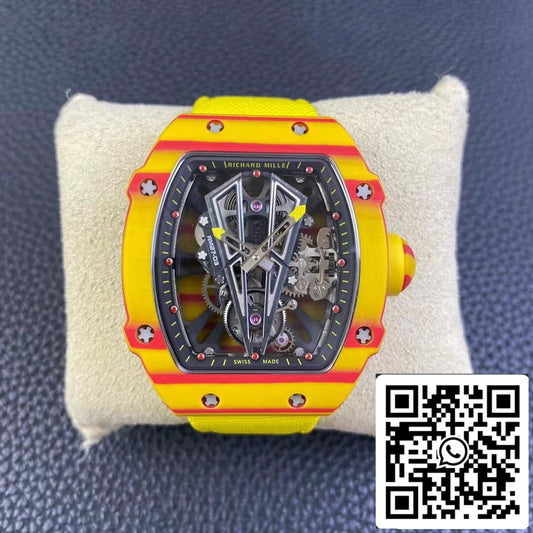 Richard Mille RM27-03 Rafael Nadal Tourbillon 1:1 Best Edition RM Factory pulseira amarela