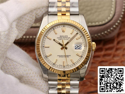 Rolex Datejust 116233 36 mm Bracelet Jubilé AR Factory Or Jaune