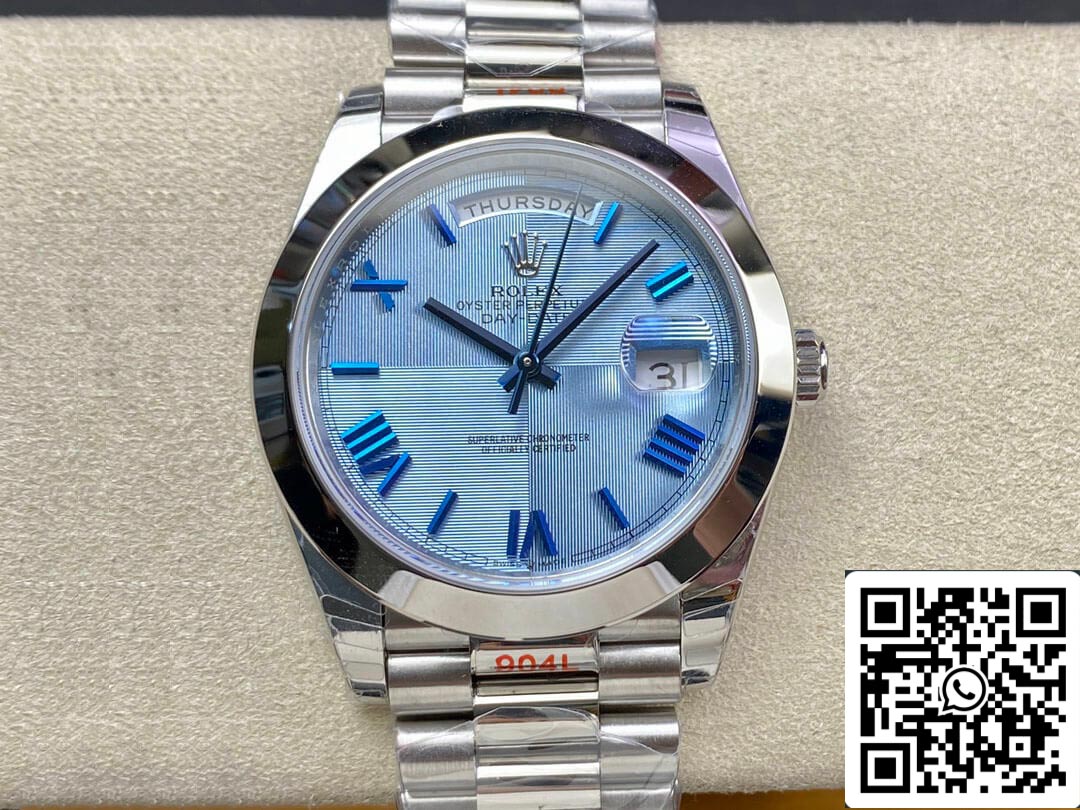 Rolex Day Date M228206-0001 1:1 Meilleure édition EW Factory Cadran bleu