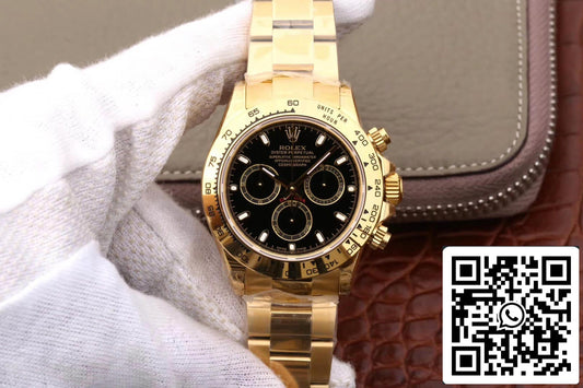 Rolex Daytona Cosmograph M116508-0004 1:1 Best Edition JH Factory quadrante nero